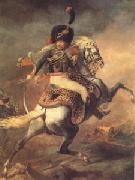 An Officer of the Imperial Horse Guards Charging (mk05)  Theodore   Gericault